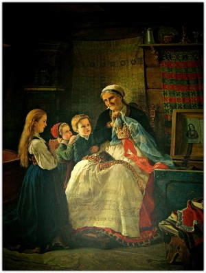 Crowning a young princess